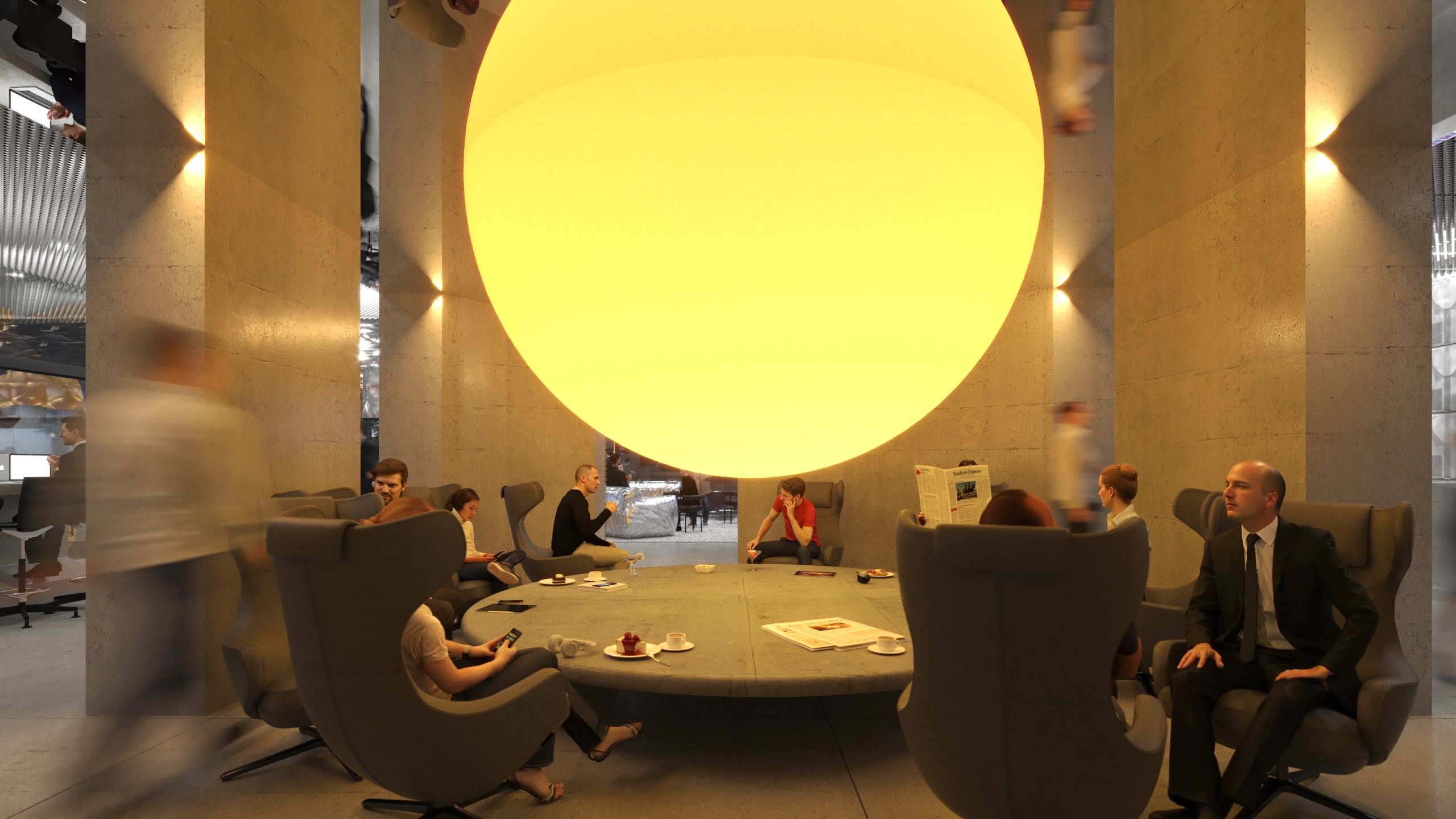 3D arhitektonska vizualizacija hotela Panorama, Zagreb, render